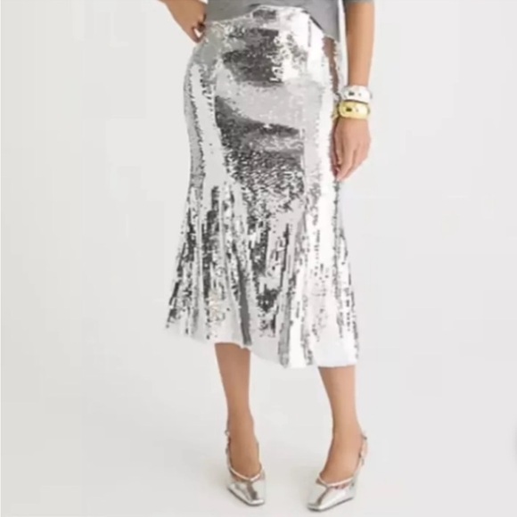 J. Crew Dresses & Skirts - Sequin Silver and Blue Dress